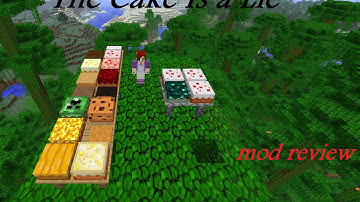 Minecraft Mod Review: THE CAKE IS A LIE (addes 20 more cakes!)
