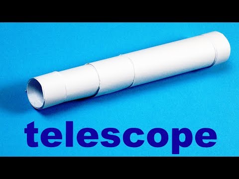 How to make a telescope out of paper - easy origami