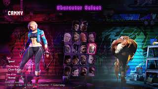 Street Fighter 5 Champion Edition Character Select Screen (All 46