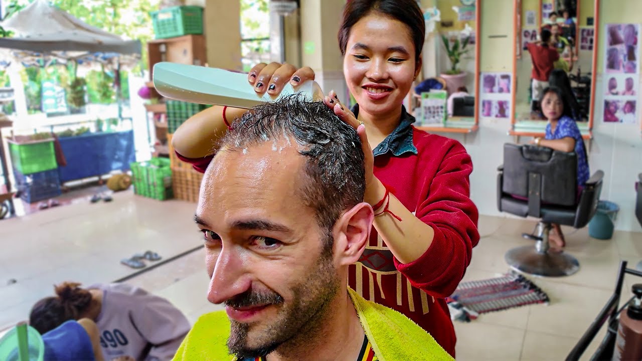 Cheeky 3$ Khmer Girl Head Pampering💆🏻‍♂️- Kampot 🇰🇭