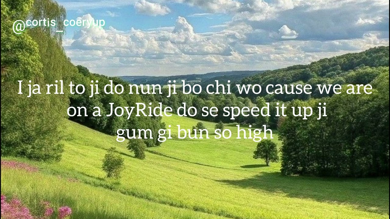 Cortis Joyride lyrics 