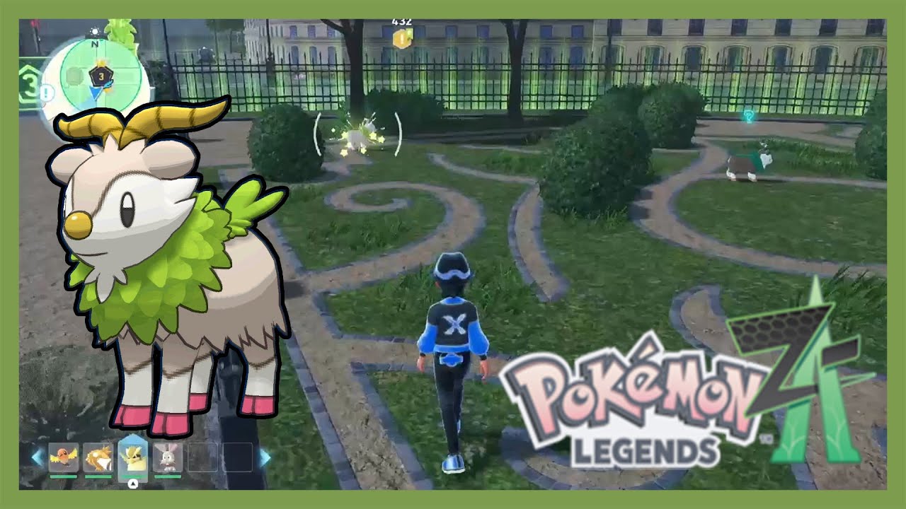 [Full Odds] Live Shiny Skiddo in Pokemon Legends Z-A after around 400 REs