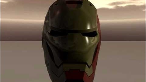 Blender Iron Man helmet  2