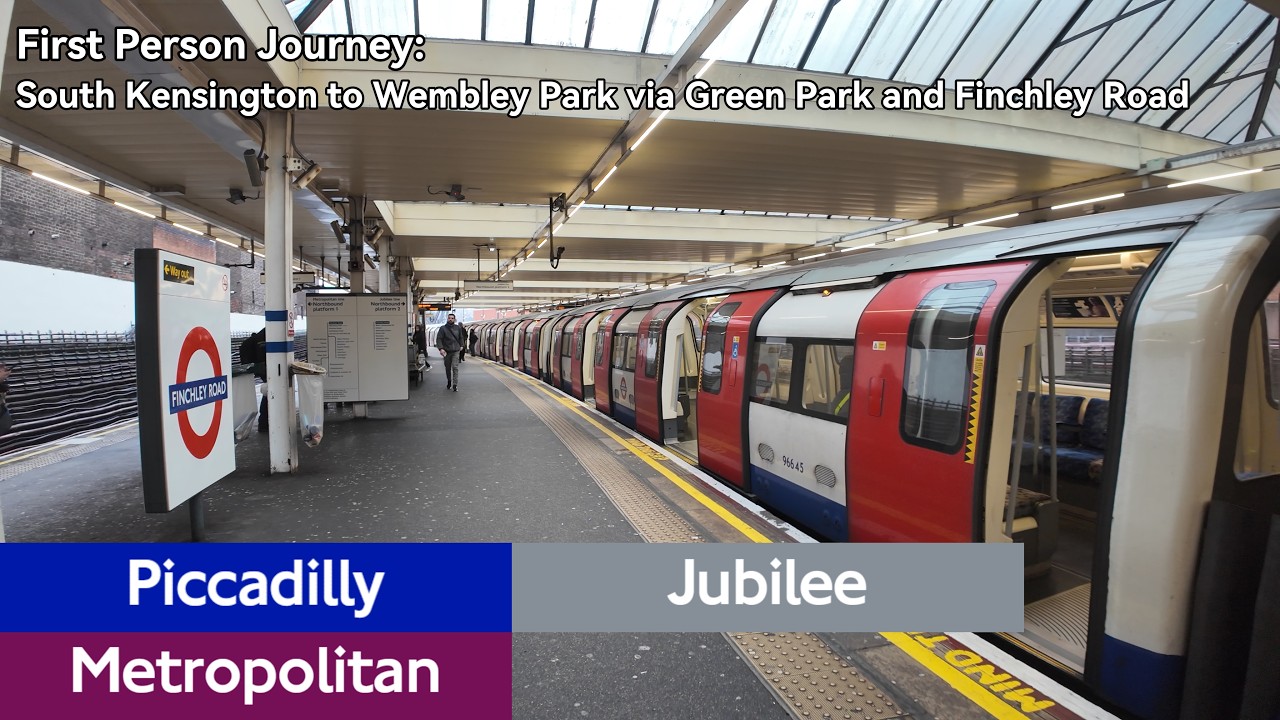 First Person Journey: South Kensington to Wembley Park via Green Park and Finchley Road