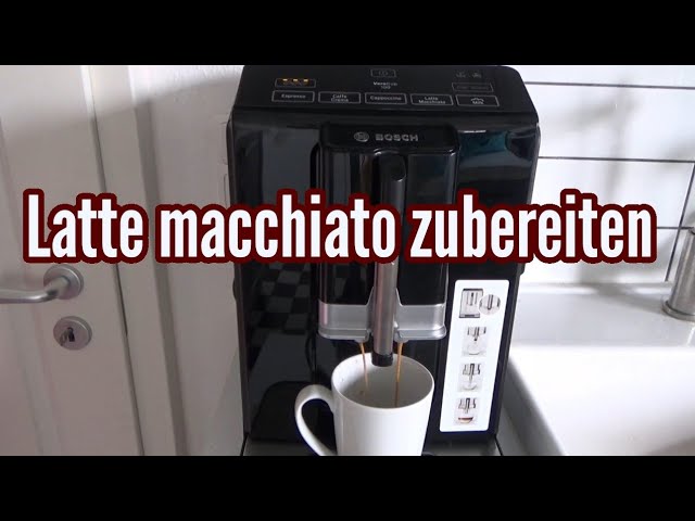 Bosch Verocup 100 Latte macchiato zubereiten Latte macchiato machen Bosch  Verocup 100 - YouTube