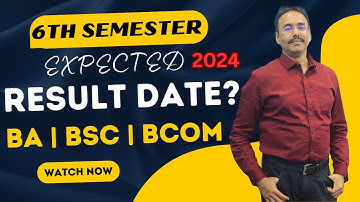 6th Semester | B.Com Result Date 2024 | #calcuttauniversity #mathursir