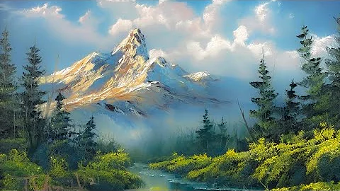 Majestic Mountain Landscape | Oil Painting Tutoria...