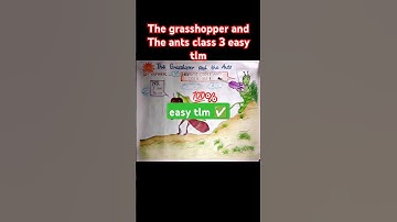 the grasshopper and the ants tlm idea 💡 / English lesson plan tlm idea / class 3 tlm idea #deled