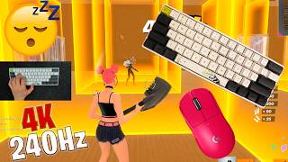 Skyloong SK61 Panda White ASMR 😴 Box Fight Gameplay 📦  Satisfying Keyboard Fortnite 4K 240 FPS 🏆 screenshot 4