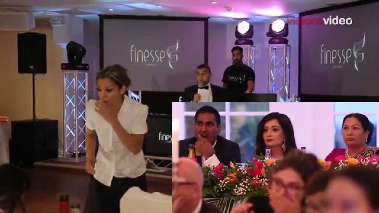 Waitress drops tray during Reception speech, you won't believe what happens next...