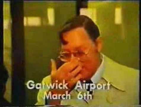 Bill Haley arriving in England 1979
