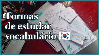 como estudar vocabulário em Coreano? 🇰🇷