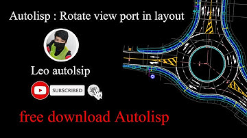 Rotate view port in layout - Autolisp for autocad