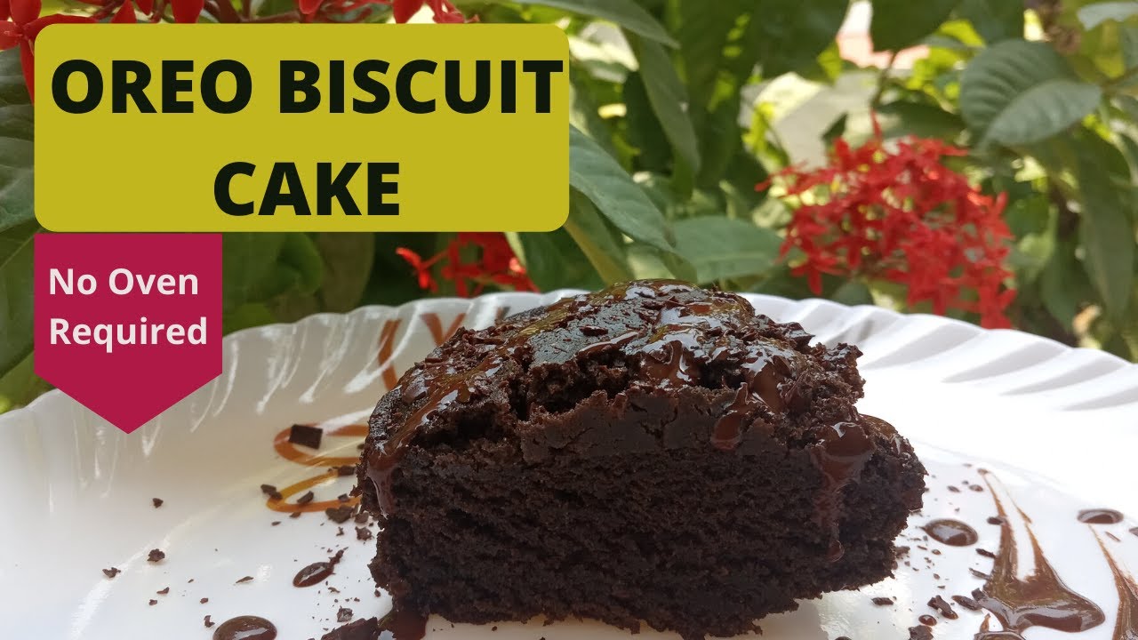 Oreo Biscuit Cake Eggless recipe Easy to make **No oven needed