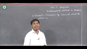 M.Sc.I (Math. method in phy.) || Topic: Bessel