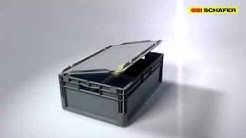 Euro Stacking Containers (ELB series) for storage, transport & conveying made by SSI SCHÄFER