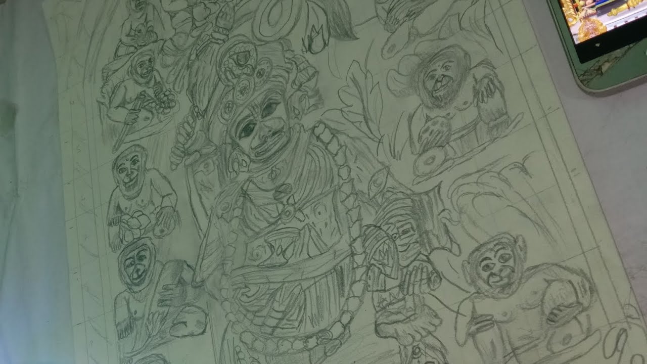Draw Hanuman Ji Using Python Hanuman Ji drawing ๐ฅฐ / how to draw Hanuman Ji drawing - YouTube