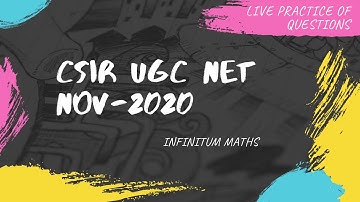 csir net mathematics | practice Question | Part 1| CSIR UGC NET NOV 2020 | Gate 2021| NBHM |