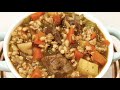 Instant Pot Beef &amp; Barley Soup