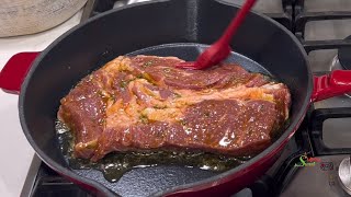 Tender Steak/Beef In 10 Minutes!  Secret To Soften The Toughest Steak/Beef