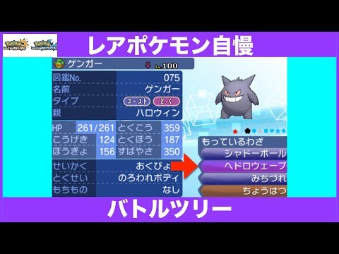 ポケモンusum レアポケモン自慢バトルツリー Youtube