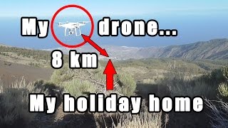 CHALLENGE: can I fly my drone 8 km to my holiday house and land it on the terrace?