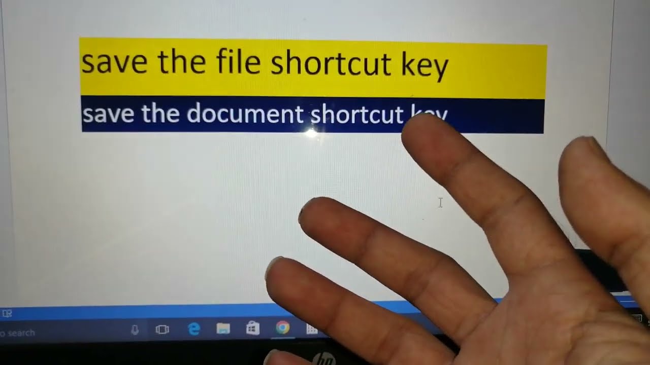 save file shortcut key !! save file shortcut key in windows 10 !! save ...