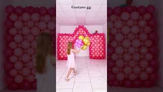 BALLOON CASTLE 🏰 Balloon decoration ideas 🤩 birthday decoration ideas at home #tiktok  #shorts