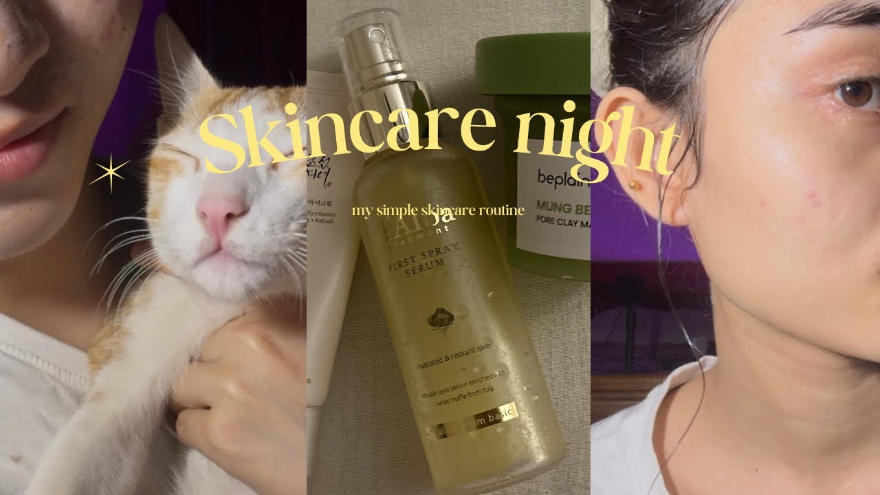 My simple night skincare routine ✨🤍
