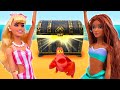 Barbie And Ariel Do A Fun DIY Tie Dye Challenge | Fun Crafts For Kids