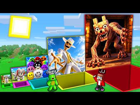 JJ and Mikey inside PITS WITH JERRY DOG & ALL VERITY VERSIONS & LORD VERITY in Minecraft! (Maizen)