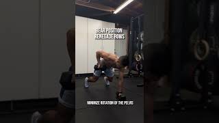 Bear Position Renegade Rows #core #abs #fitness #gym #coreworkout