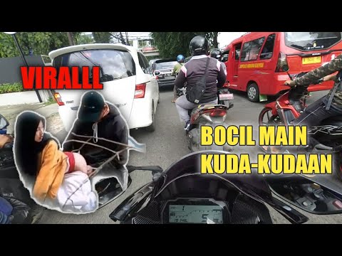 VIRALLL... BOCIL MAIN WIKWIK DI PINGGIR JALAN || Motovlog indonesia