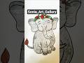 Cute Baby Elephant Drawing for Kids 😍