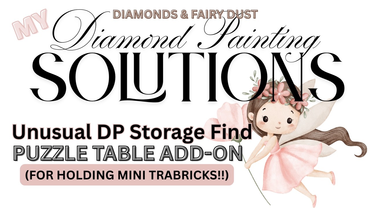 my DIAMOND PAINTING FINDS FOR Problem Solving WORKSPACE & STORAGE issues / MY WIP