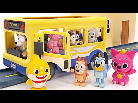 Bluey&amp;#39;s friends went to <strong>school</strong>! Baby Shark, Peppa <strong>Pig</strong> <strong>School</strong> Play | PinkyPopTOY
