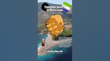 Population density of Sierra Leone. #mapper #geography #countries #map #maps #viral