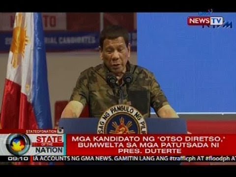 Pres. Duterte, binira ang mga kandidato ng &#39;Otso Diretso&#39; | SONA