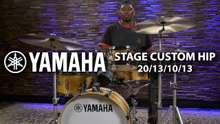 Yamaha Stage Custom Hip Drum Set - 20/13/10/13 - Natural Wood