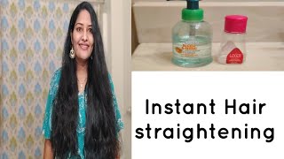 How to straighten your hair without heat|sravanthi vlogs usa| no straightner and no heat