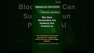 🧐👉 Why Slow Blockchains Can Suddenly Run Powerful AI #QixNewsCrypto
