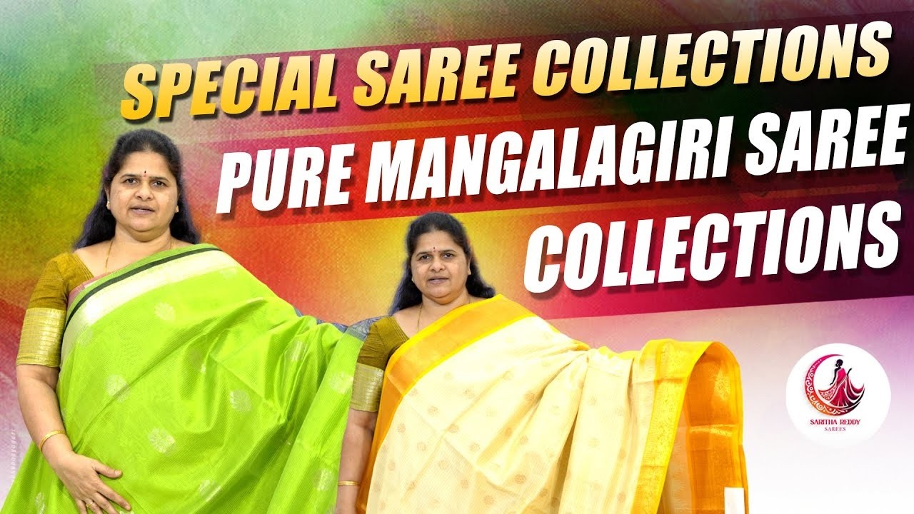 Pure Mangalagiri Sarees –Timeless Royal Elegance Collection   Latest Collection Saritha Reddy Sarees
