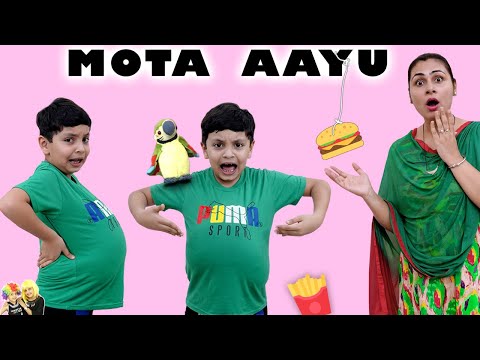 MOTA AAYU | Moral story for kids | Healthy Eating habits Bloopers| Aayu and Pihu Show