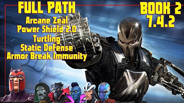 MCOC Act 7.4.2 Arcane Zeal + Power Shield 2 0 + Turtling + Static Defense w/ Crossbones  Boss Solo