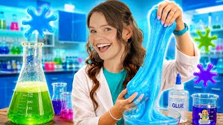 Silly Miss Lily Explores a Science Lab and Tries 10 Fun Science Experiments for Kids! 🧪  Kids Videos