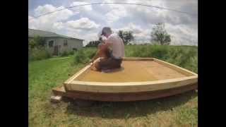 Sauna Build A time lapse video of a 6X6 Sauna exterior being built.