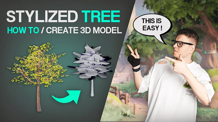 How to create Stylized Tree / GAME READY 3D MODEL /