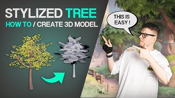 How to create Stylized Tree / GAME READY 3D MODEL /