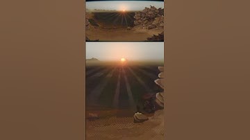 Martian sunrise #space #pixelart #blender #animation