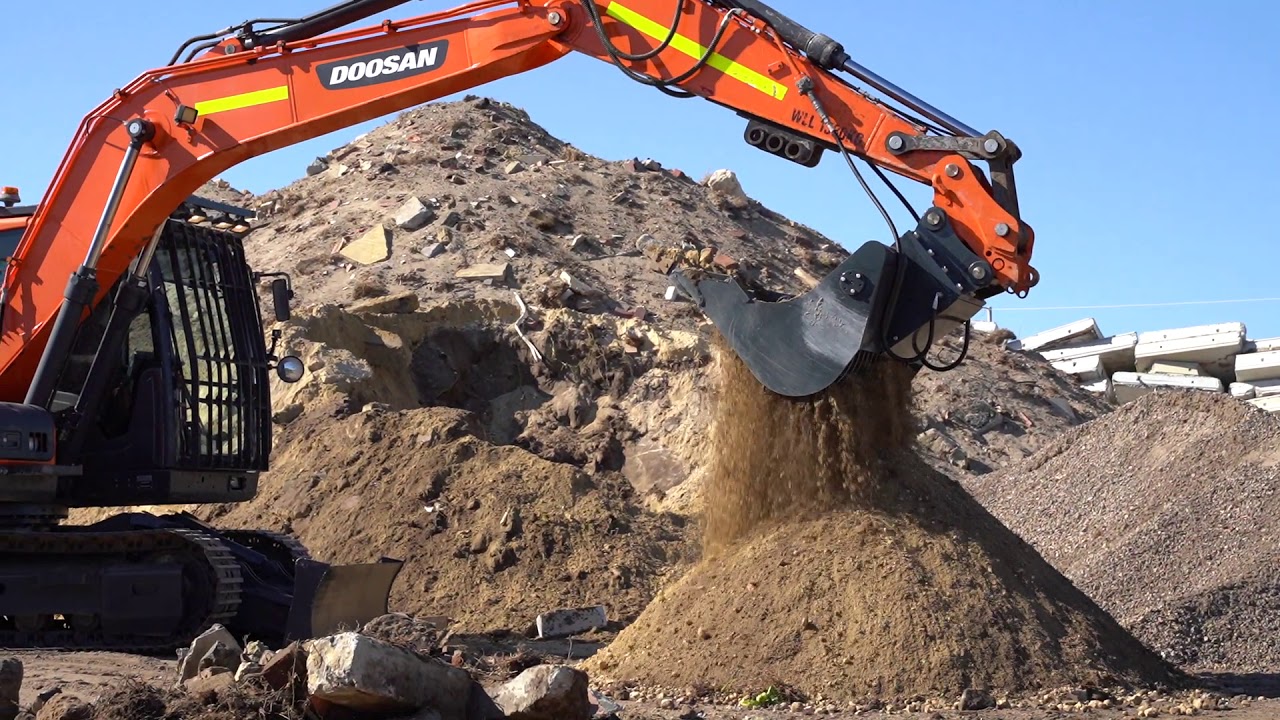 AU Dappen   30T excavator hydraulic screening bucket